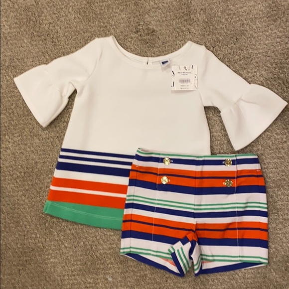 Janie and Jack Other - Janie & Jack Sweater & Shorts 18-24 months
